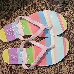 Women's size 10 Coach Flip Flops
